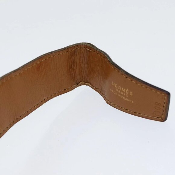 HERMES Constance Belt Leather 35.4"""" Dark Brown Auth am5720 - Picture 14 of 15